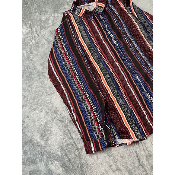 Big Dart women’s plus size 20 multicolor striped button up shirt EU 52 excellent - Picture 4 of 10